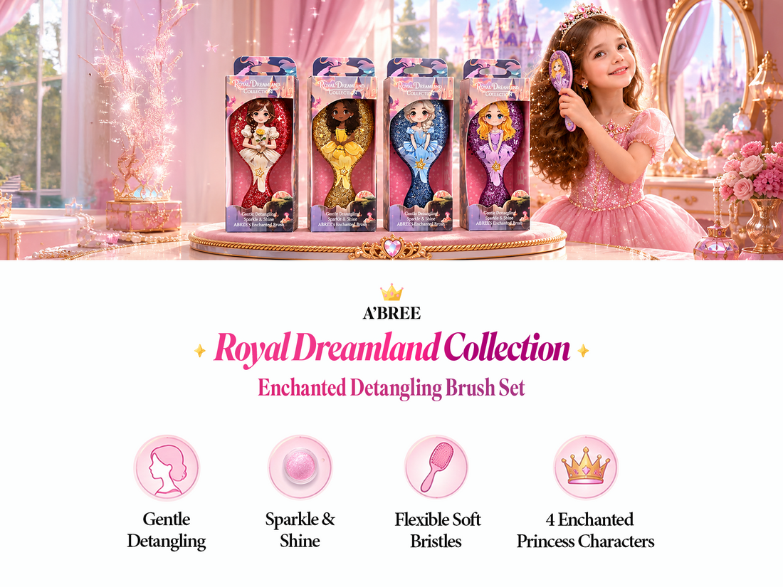 Princess Royal DreamLand Kids Detangling Hair Brushes