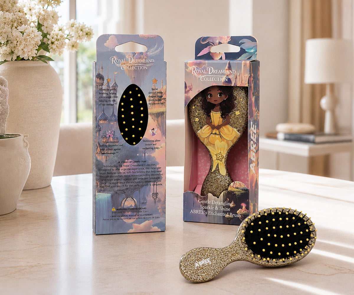A'BREE Detangling Mini Hair Brush For Princess Gift