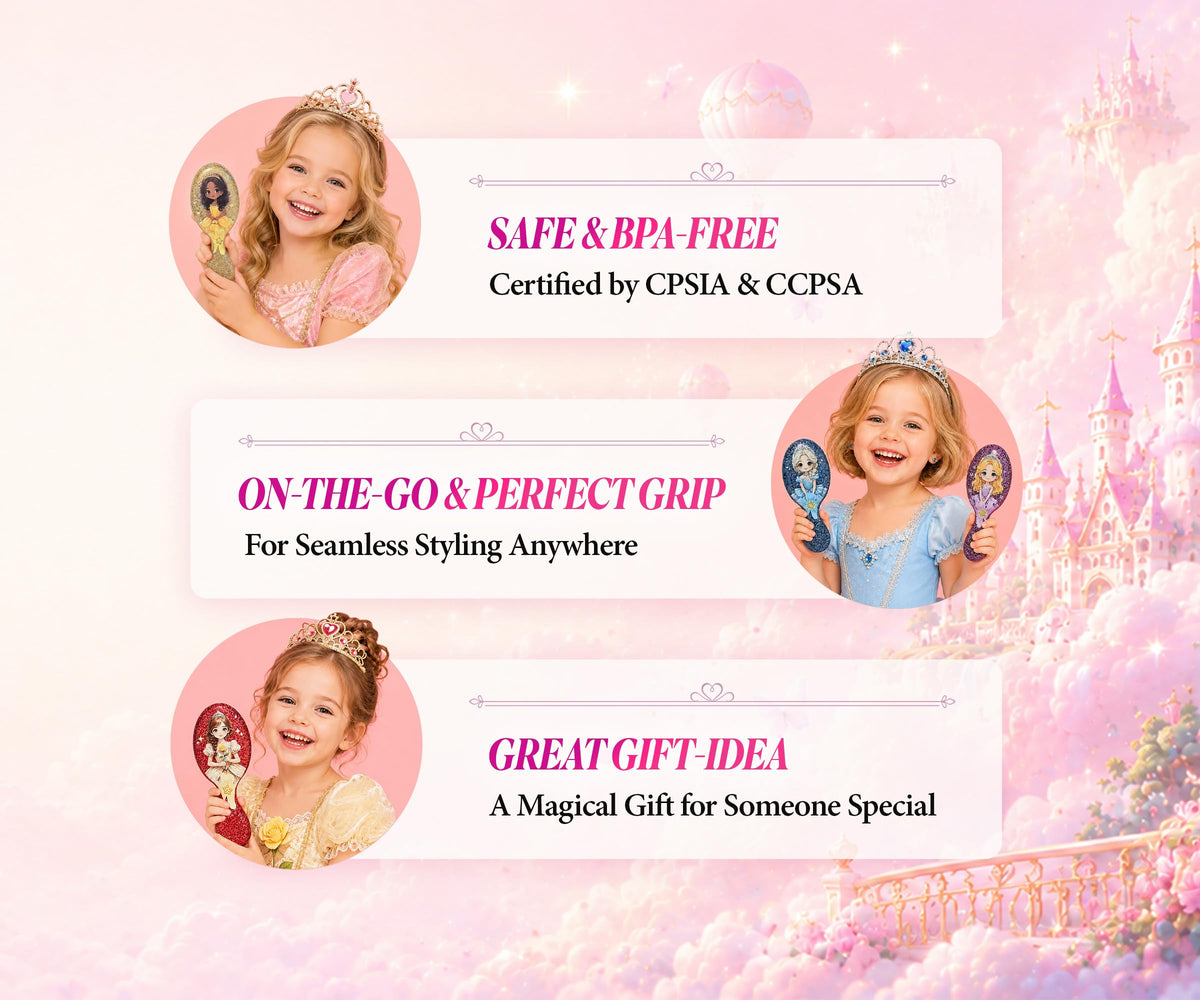 A'BREE Detangling Mini Hair Brush For Princess Gift
